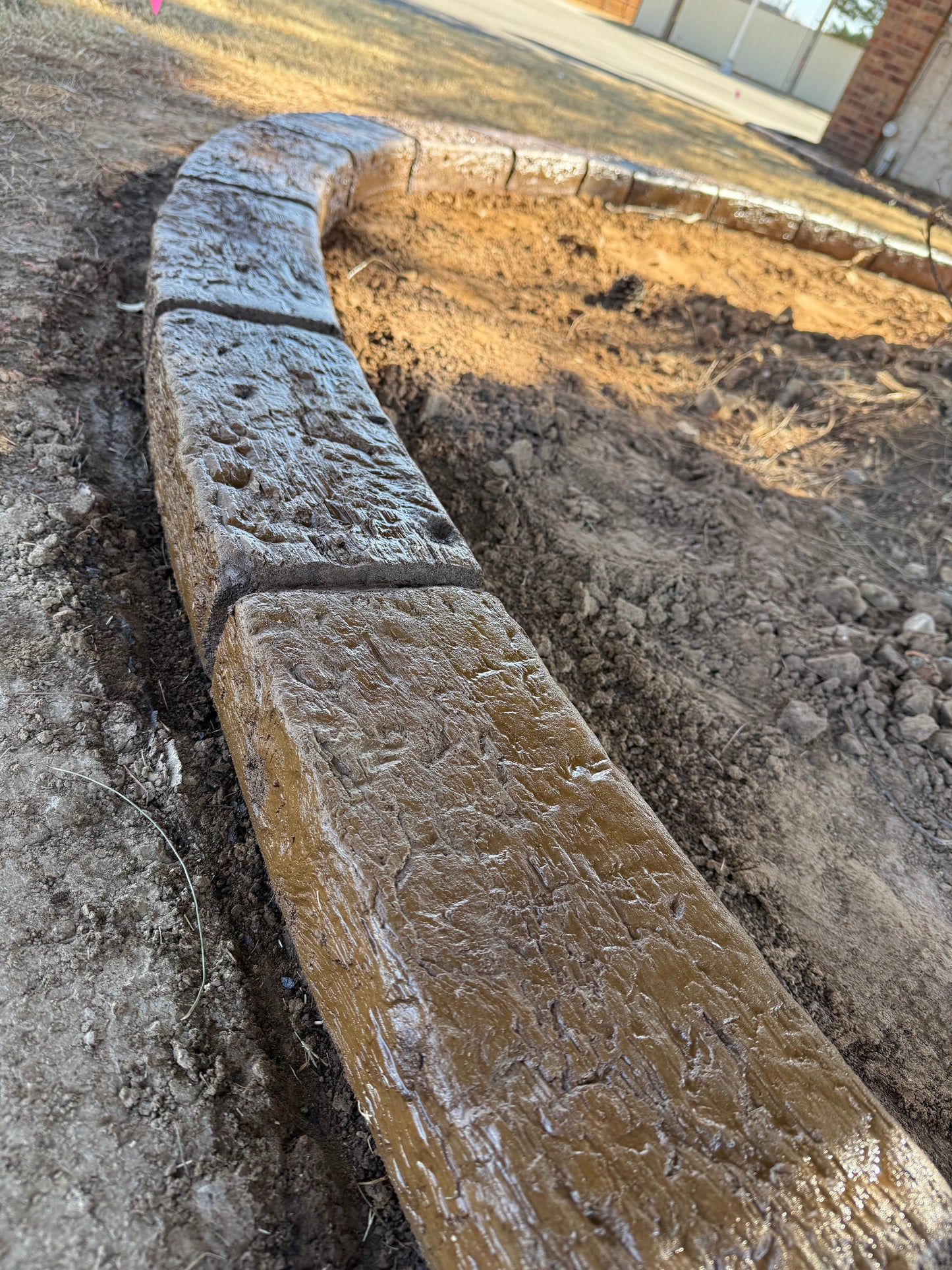 Timber Trail landscape curbing stamp