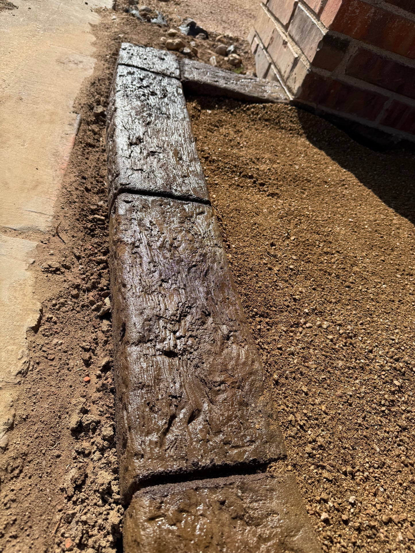 Timber Trail landscape curbing stamp