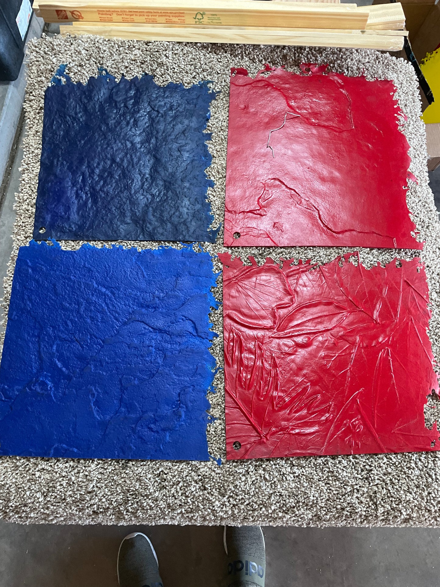Landscape curbing floppy mats
