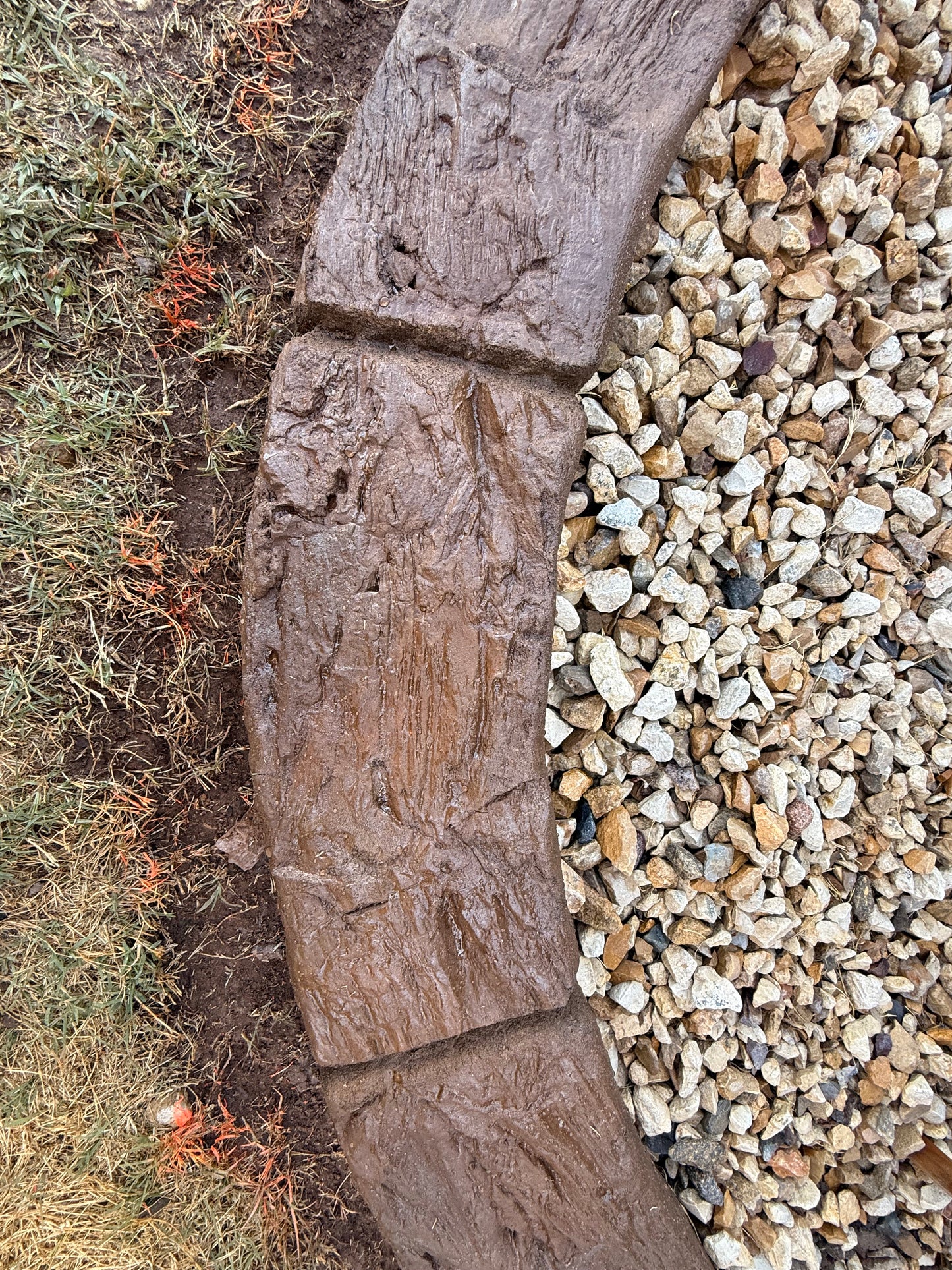 Petrified Wood Concrete Stamp Set (3-Piece System)