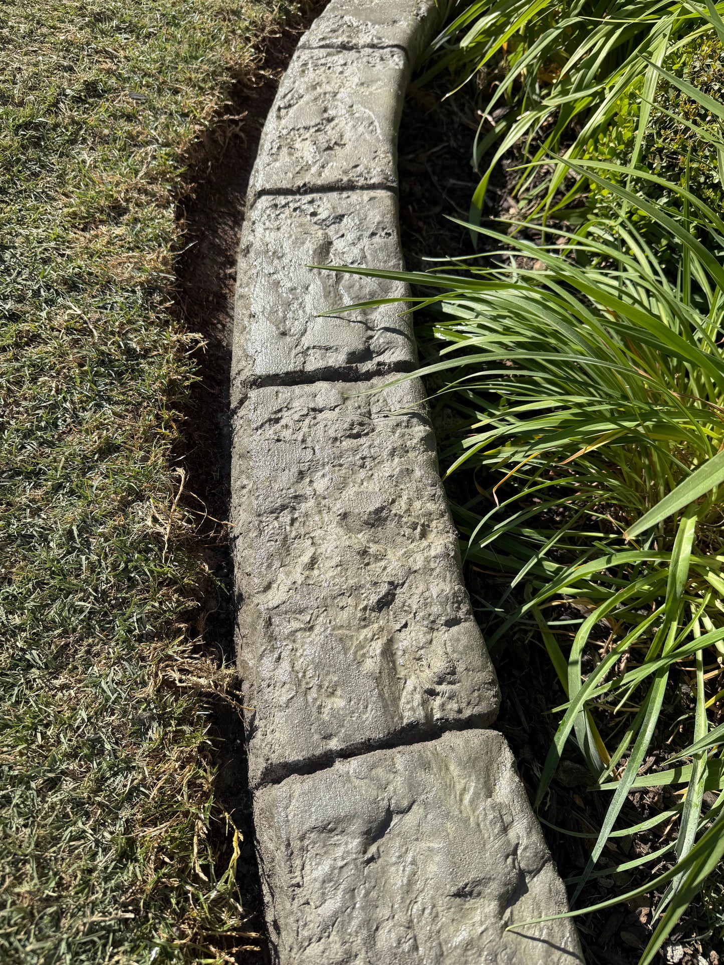 Onyx Stone Series Concrete Stamps- Realistic Rock Texture for Curbing & Vertical Concrete