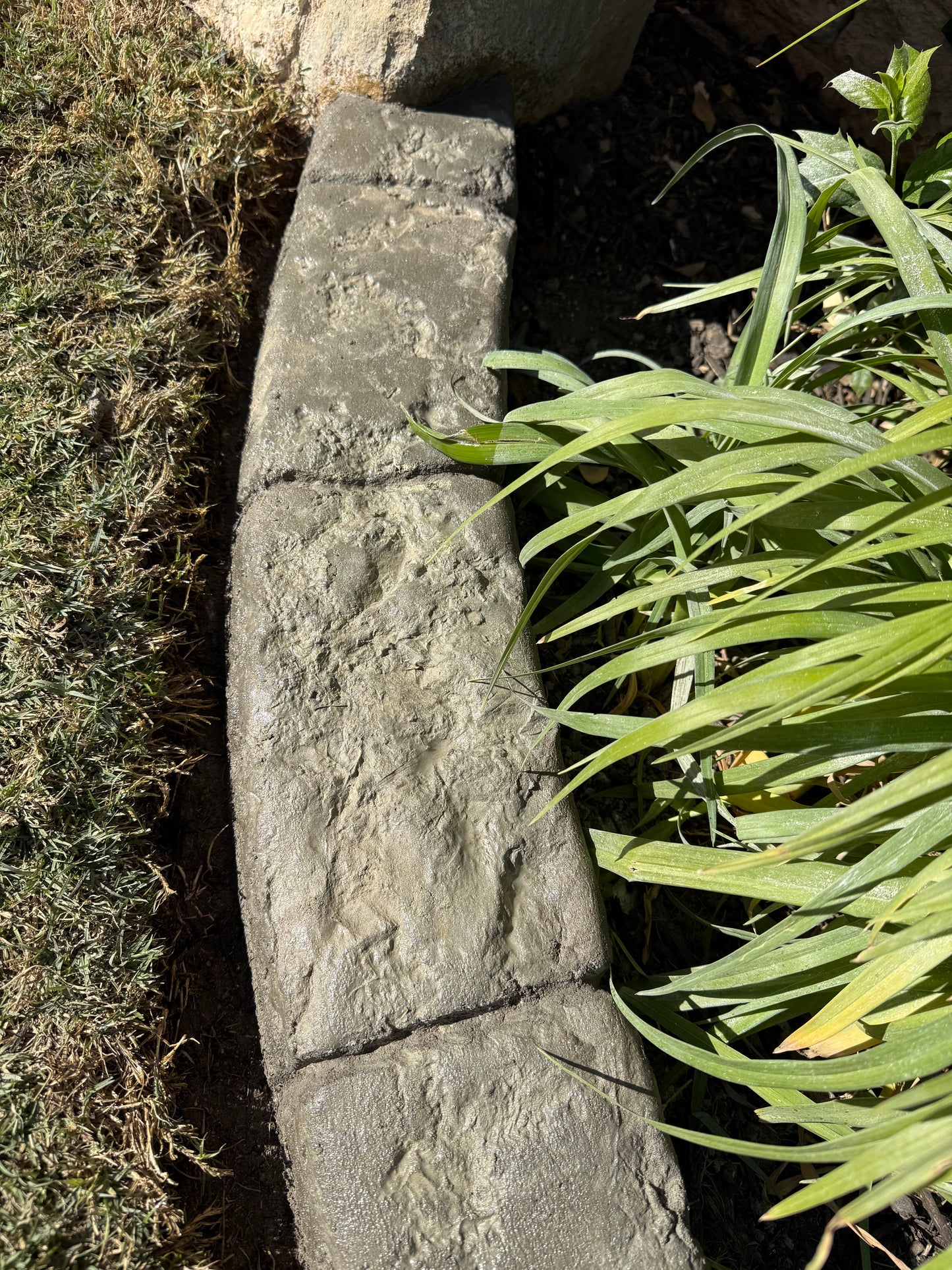 Onyx Stone Series Concrete Stamps- Realistic Rock Texture for Curbing & Vertical Concrete