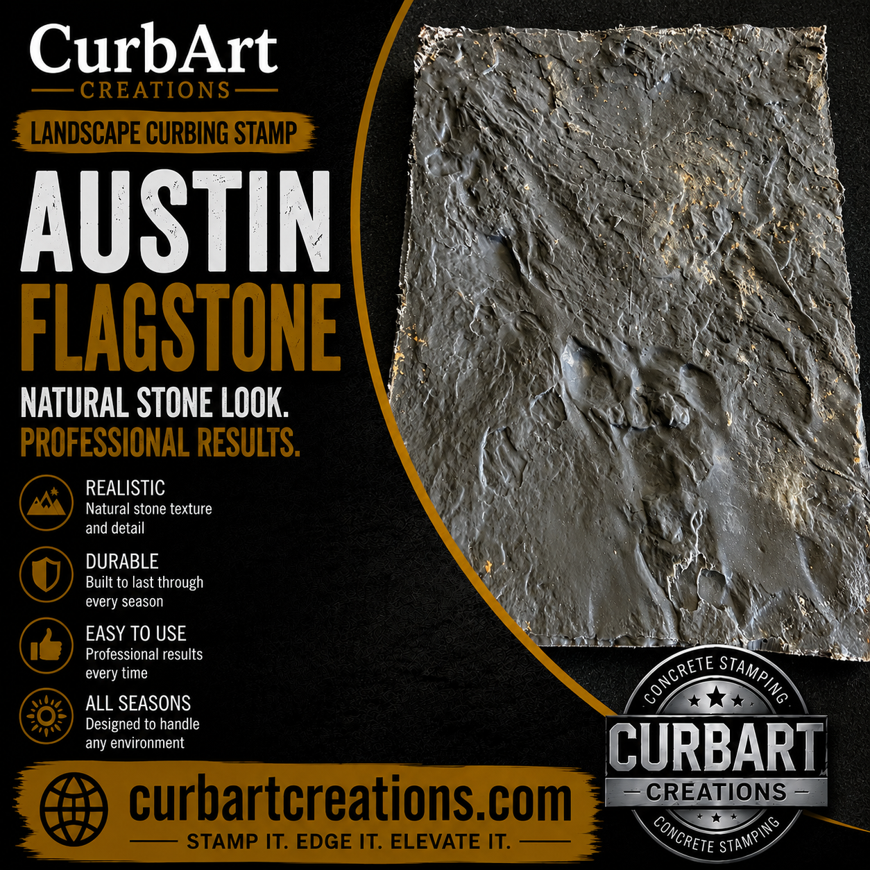 Austin Flagstone concrete stamp