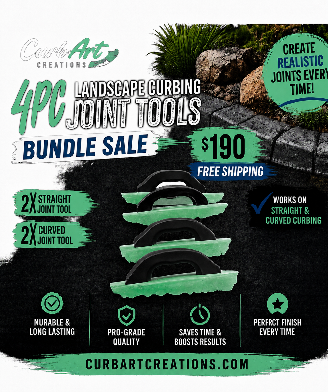 Stoneline Slayer™ 4PC Joint Tool Bundle