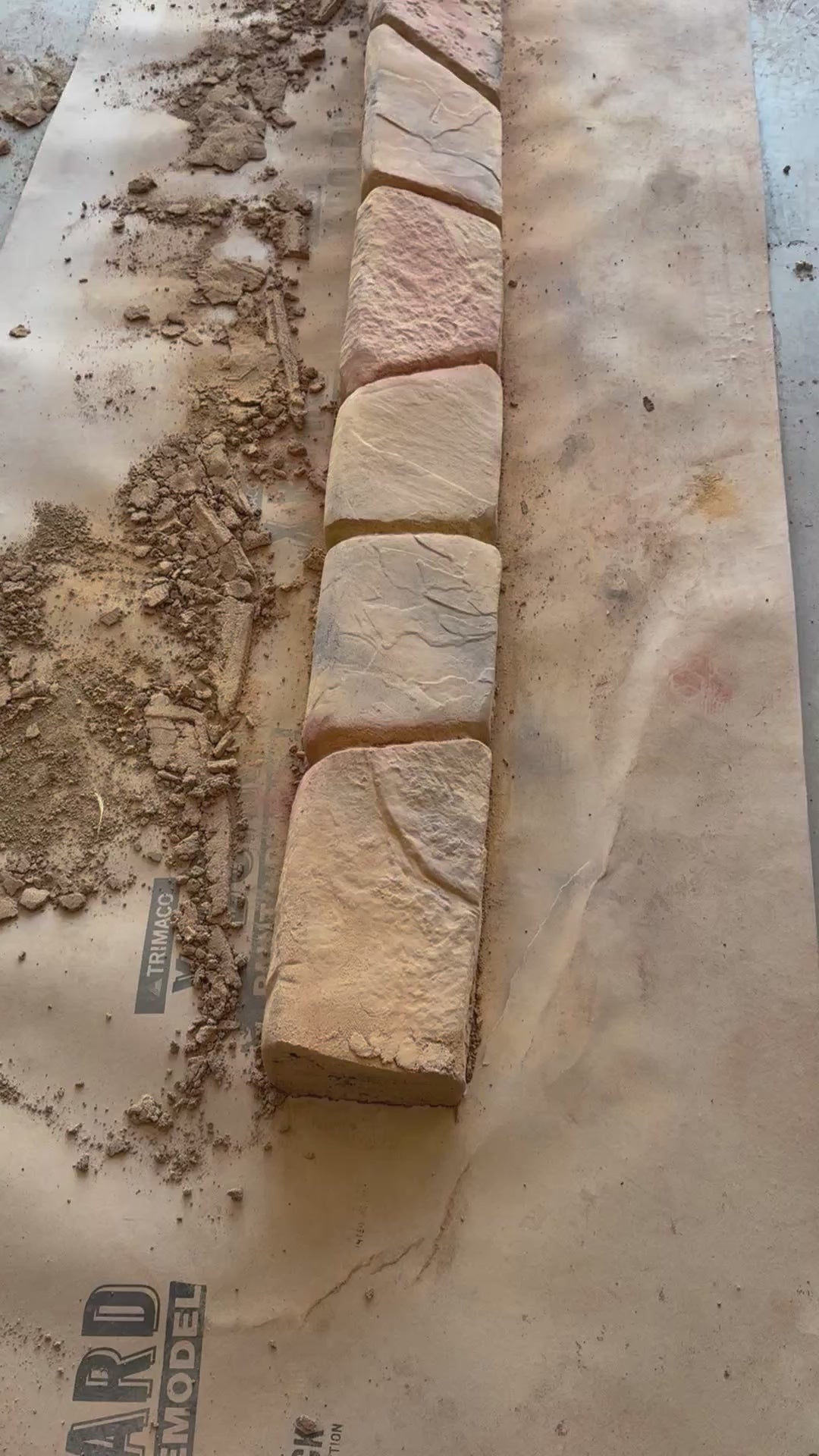20 textured stone samples