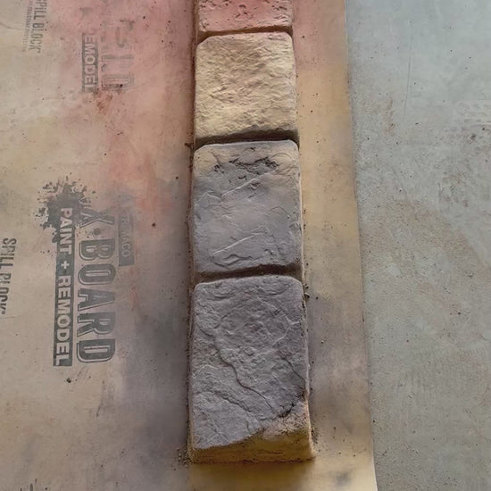 textured floppy mat concrete samples