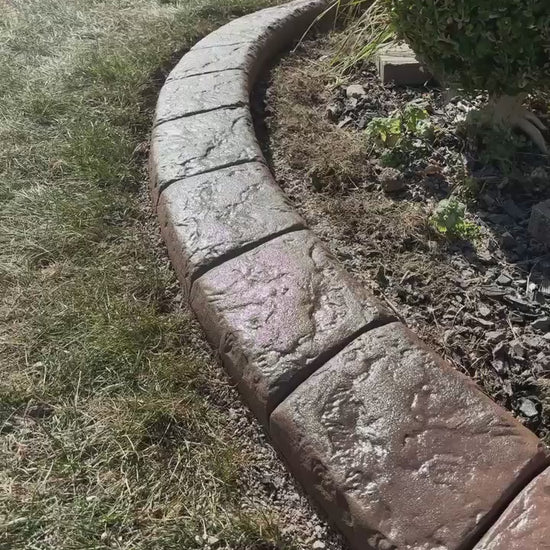 Caprock Ridge texture on a landscape curbing curb.