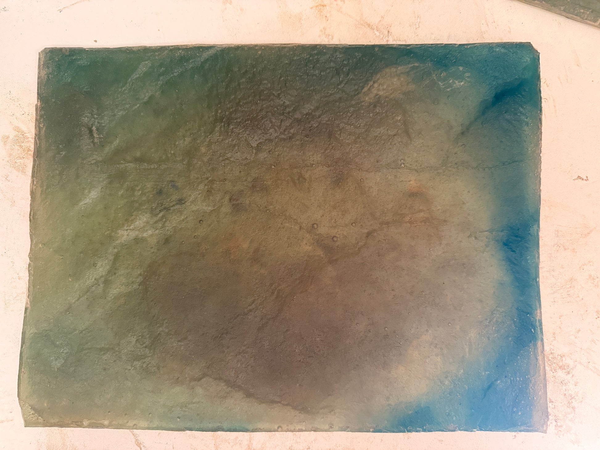 Rectangular texture skin with a textured surface on a light background